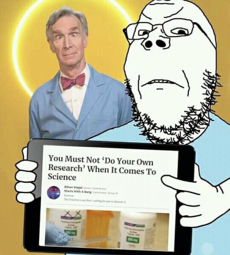 You Must Not Your Own Research’ When It Comes To Science