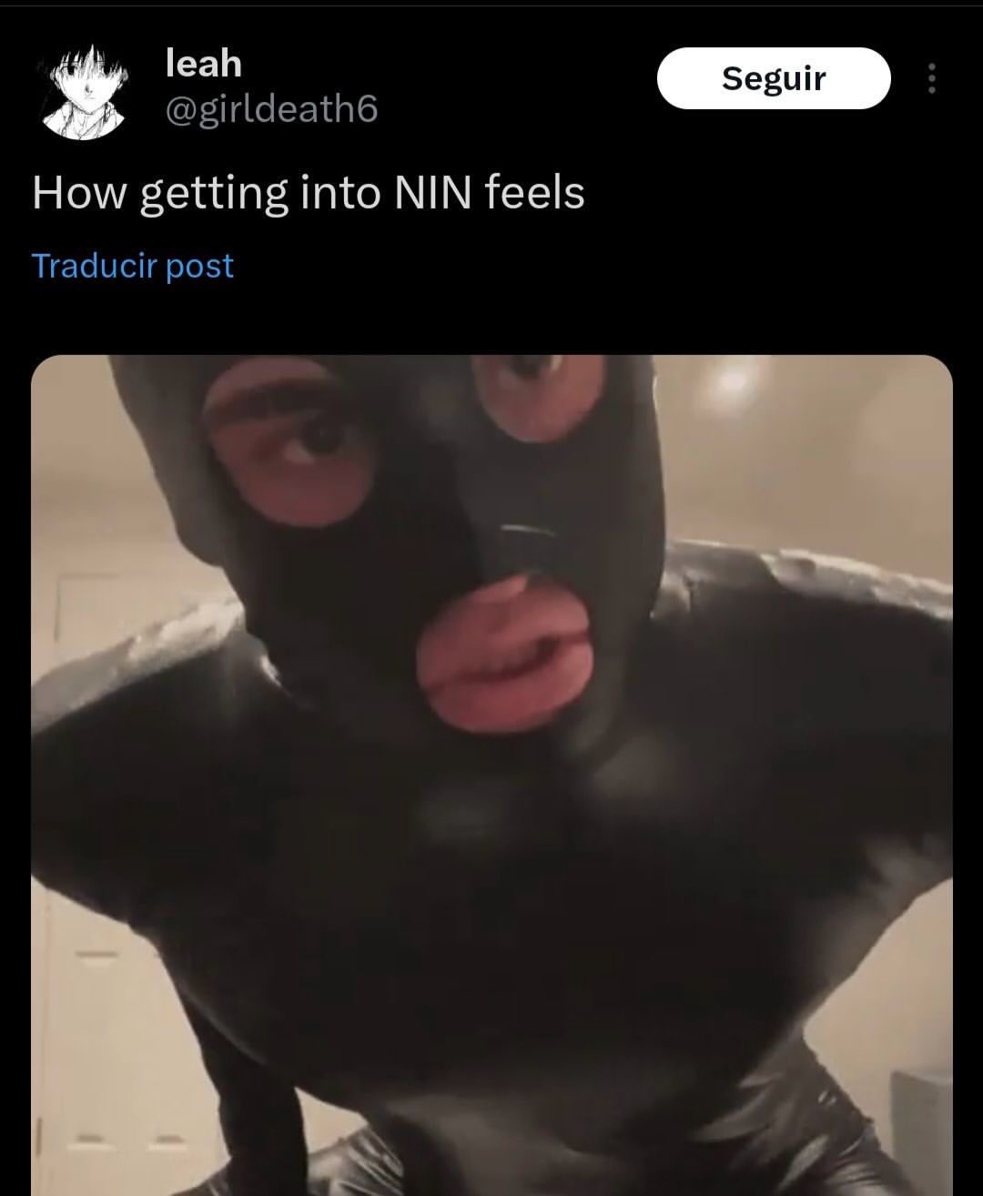 leah How getting into NIN feels