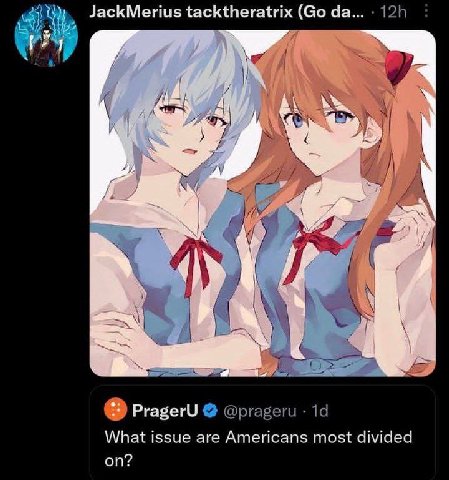 ratrix A у 4 А PragerU @prageru What issue are Americans most divided on?