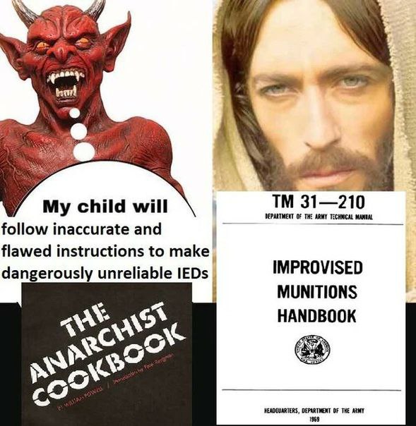 мой My child will DEPARTMENT OF THE ARMY 31210 follow inaccurate and flawed instructions to таке. dangerously unreliable IEDs IMPROVISED MUNITIONS