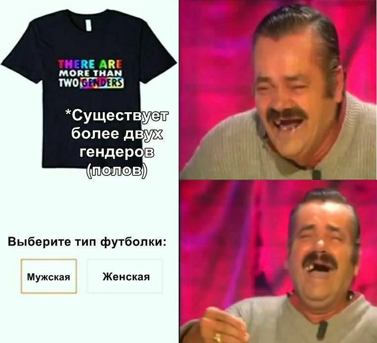 MORE THAN ARI *CywecTByen более двух гендеров (по лов) Выберите тип футболки Мужская Женская