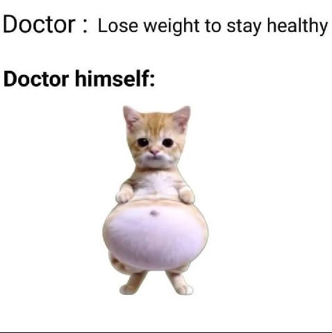Doctor Lose weight to stay healthy Doctor himself:
