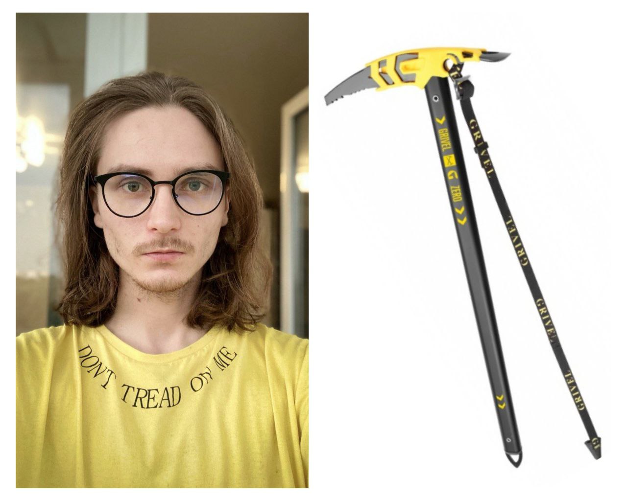 Александр Гуд и ледоруб Grivel G Zero W Simple/Long