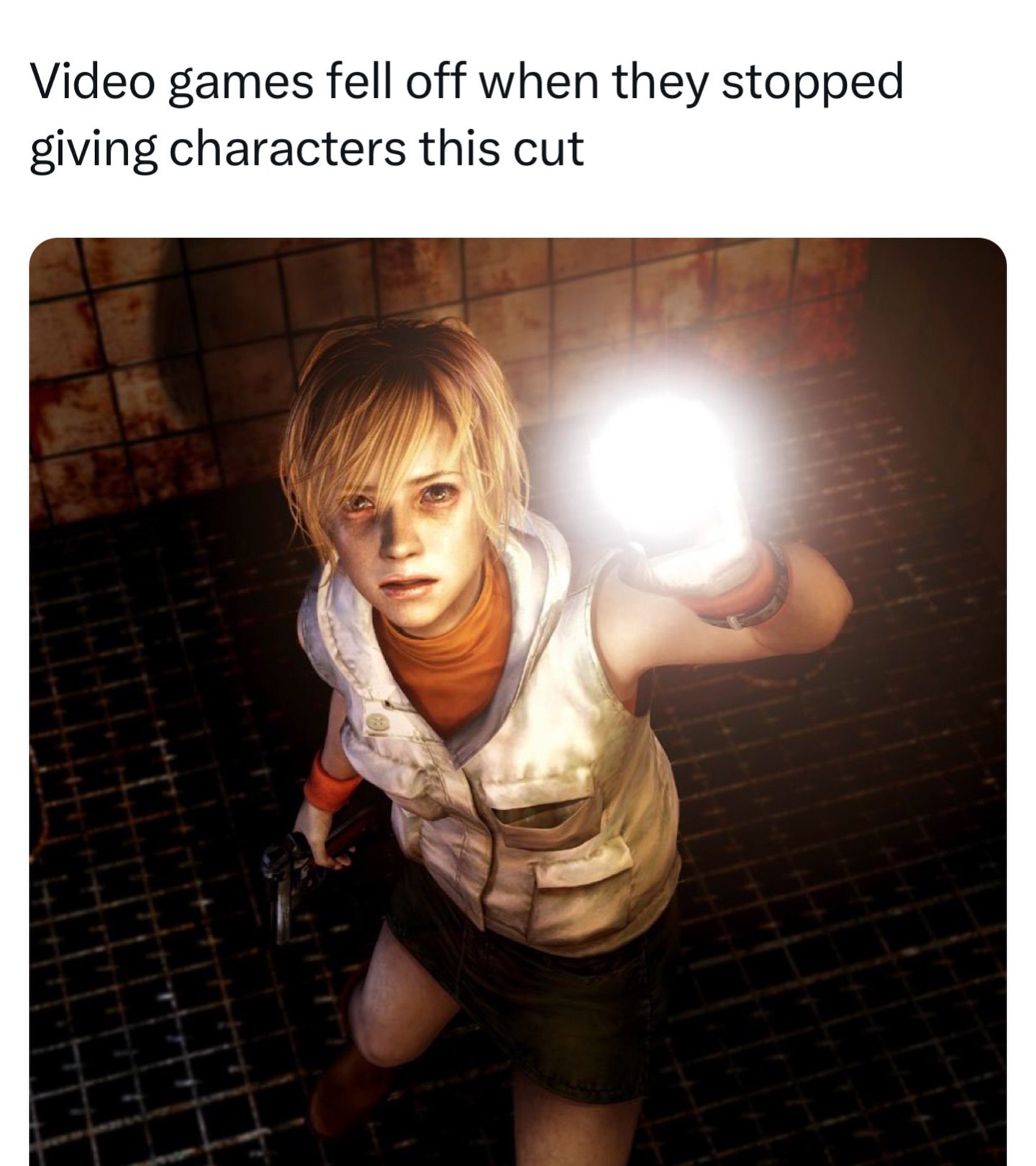 Video games fell off when they stopped giving characters this cut 14 7