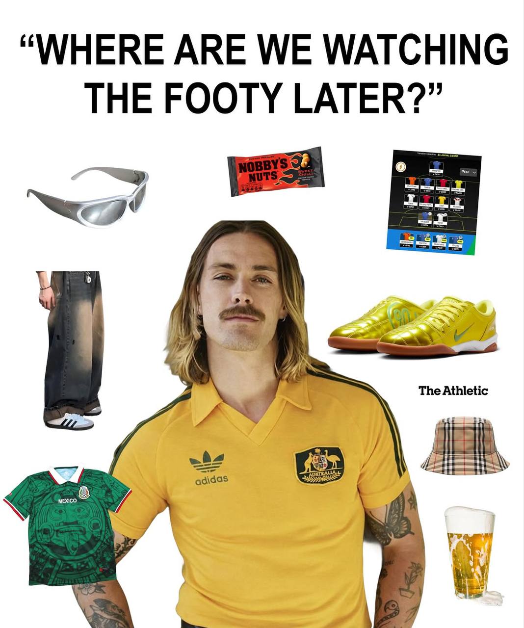 “WHERE ARE WE WATCHING THE FOOTY LATER?” weg! 2 ral The Athletic А 4