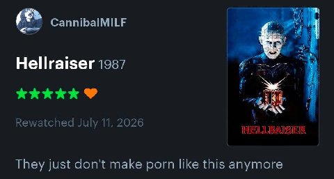i CannibalMILF Rewatched July 11, 2026 They just don't make porn like this anymore
