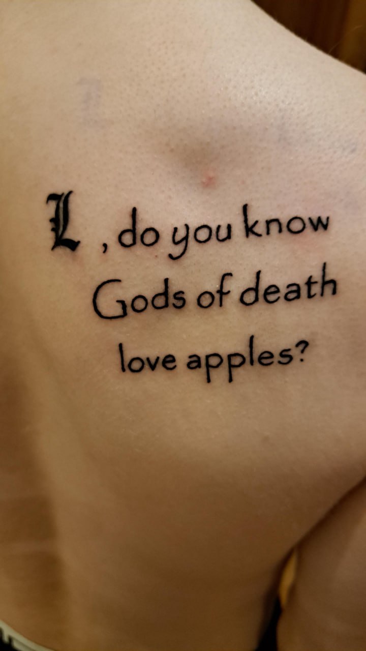 Gods of death apples?