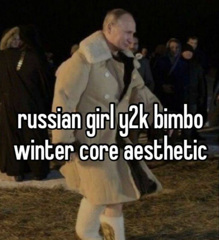 russian bimbo winter core aesthetic