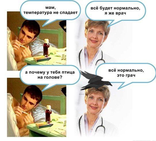 мам, всё будет нормально, температура не спадает я же врач Yee We we всё нормально, а почему у тебя птица это грач на голове? 6%.
