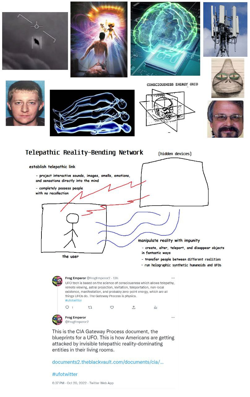 CONSCIOUSNESS ENERGY GRID Telepathic Reality-Bending Network (hidden devices) establish telepathic link project interactive sounds, images, smells, emotions, and sensations directly into the mind comp