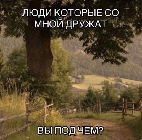 ЛЮДИ КОТОРЫЕ МНОЙ ДРУЖАТ ВЫ ПОДЧЕМ?