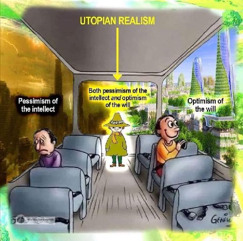 UTOPIAN REALISM Both pessimism of the Pessimism of ellect and optimis Optimism of the intellect of the wilL the ill A be