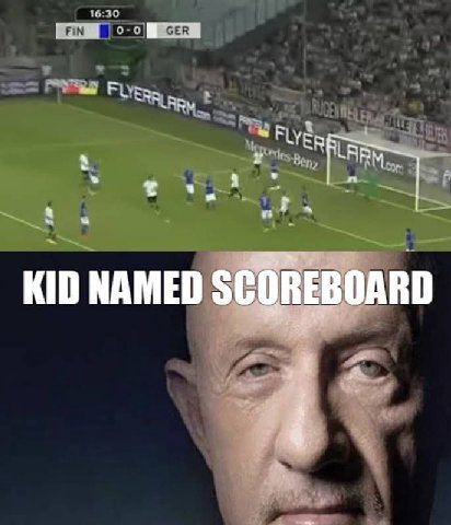 LAR we KID NAMED SCOREBOARD