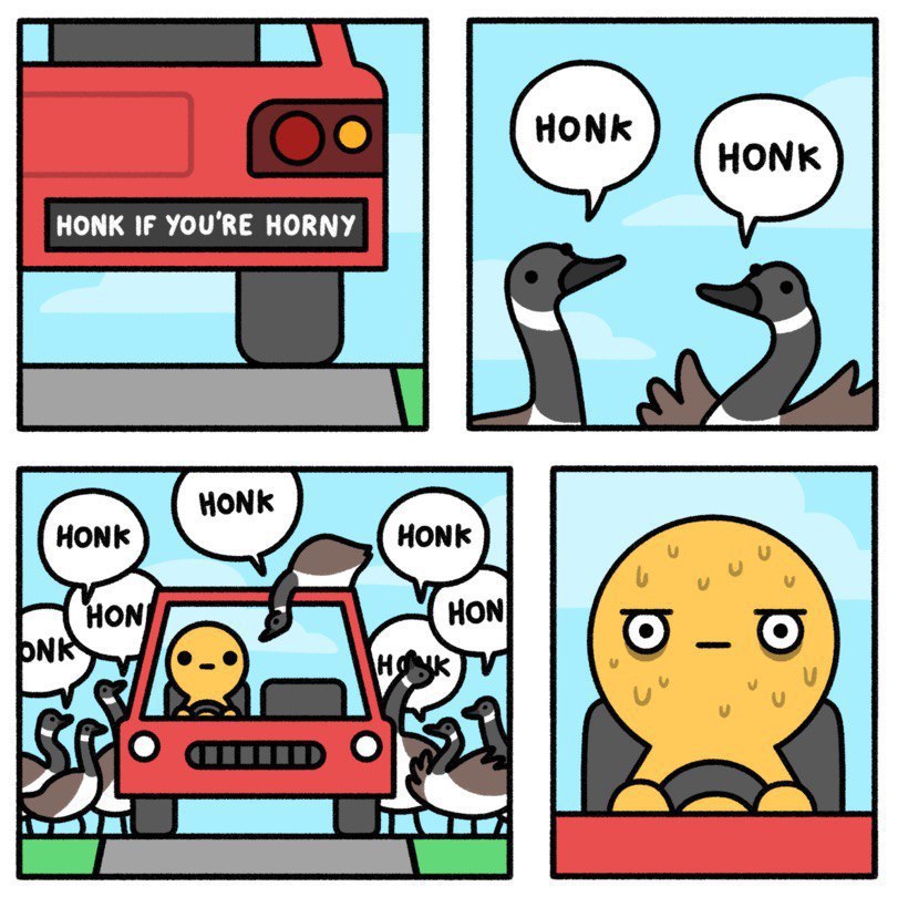 HONK IF YOU'RE HORNY