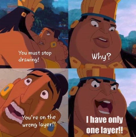 You must stop drawing! Why? You're ont have only wrong layer!! one