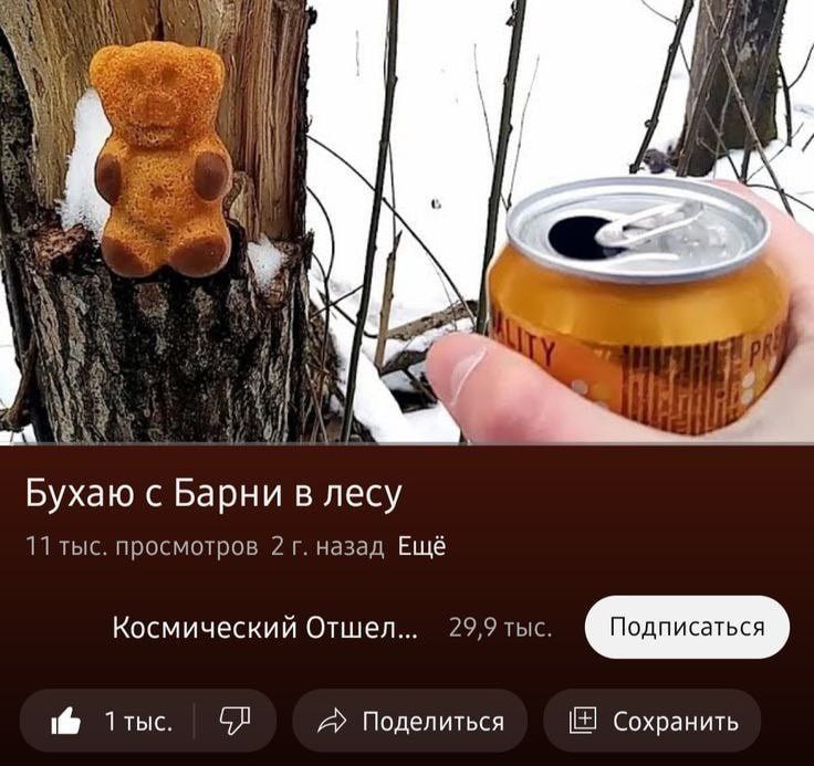 у у А Бухаю с Барни в лесу 11 тыс. просмотров 2 назад Ещё Космический Отшел... 29,9 тыс. A Поделиться Сохранить