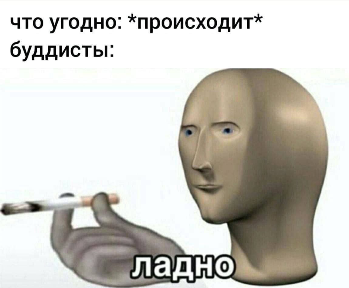 что угодно: *происходит* буддисты: ладно