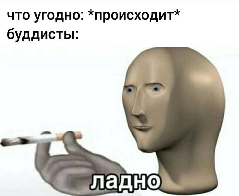 что угодно: *происходит* буддисты: ладно