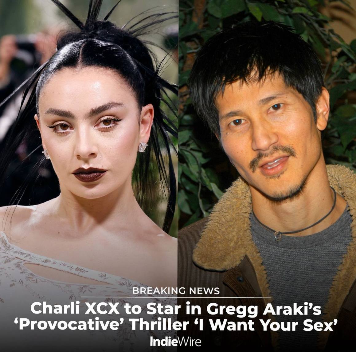 у BREAKING NEWS Charli XCX to Star in Gregg Araki’s ‘Provocative’ Thriller ‘1 Want Your Sex’ IndieWire