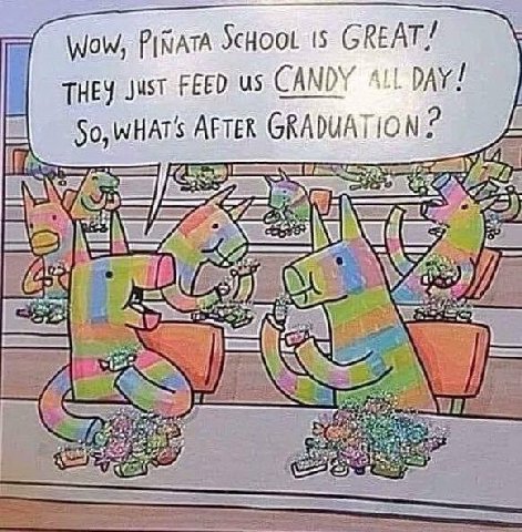 Wow, PINATA ScHooL 15 THEY Just FEED CANDY DAY AFTER Vey