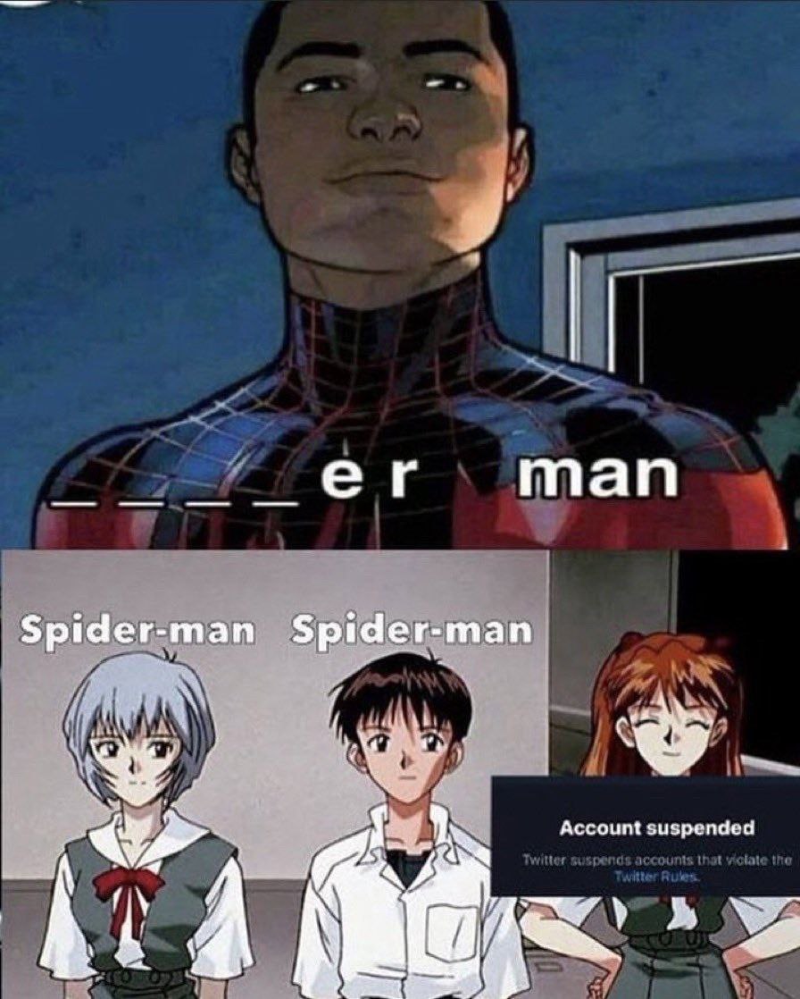 man Spider-man Spider-man Account suspended