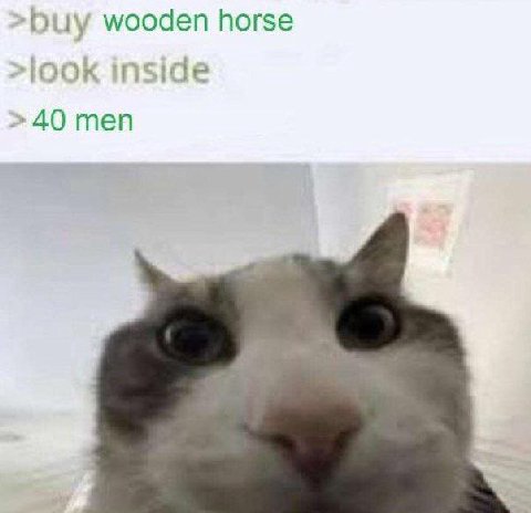 Huy wooden horse ide >40 men