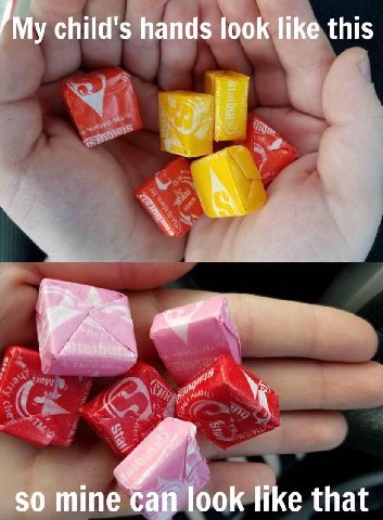 My chi lank like child's hands look like this AN 6 so mine сай look like that