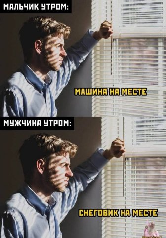 МАЛЬЧИК УТРОМ: МУЖЧИНА УТРОМ: МЕСТЕ