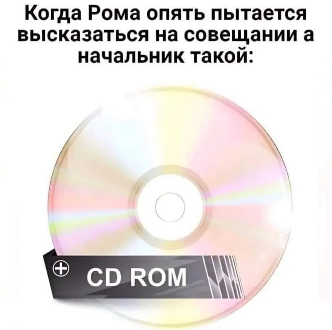 Когда Рома опять пытается высказаться на совещании а начальник такой: ROM