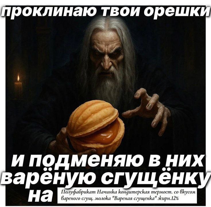 проклинаю твои орешки иподменяю в них Варёную сгущёнку Полуфабрикат Начинка Кондитерская термост. ВКусом на сгущ. молока "Вареная сгущенка" Жирн.12%