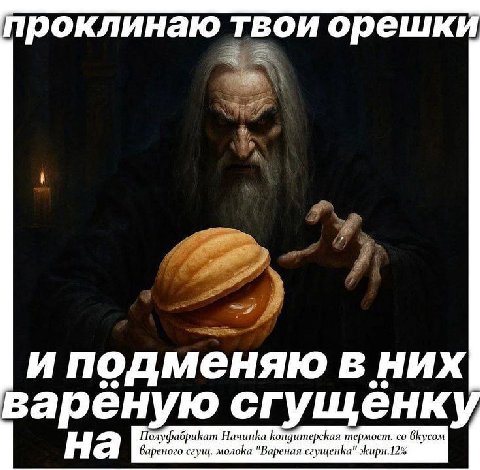 проклинаю твои орешки иподменяю в них Варёную сгущёнку Полуфабрикат Начинка Кондитерская термост. ВКусом на сгущ. молока "Вареная сгущенка" Жирн.12%