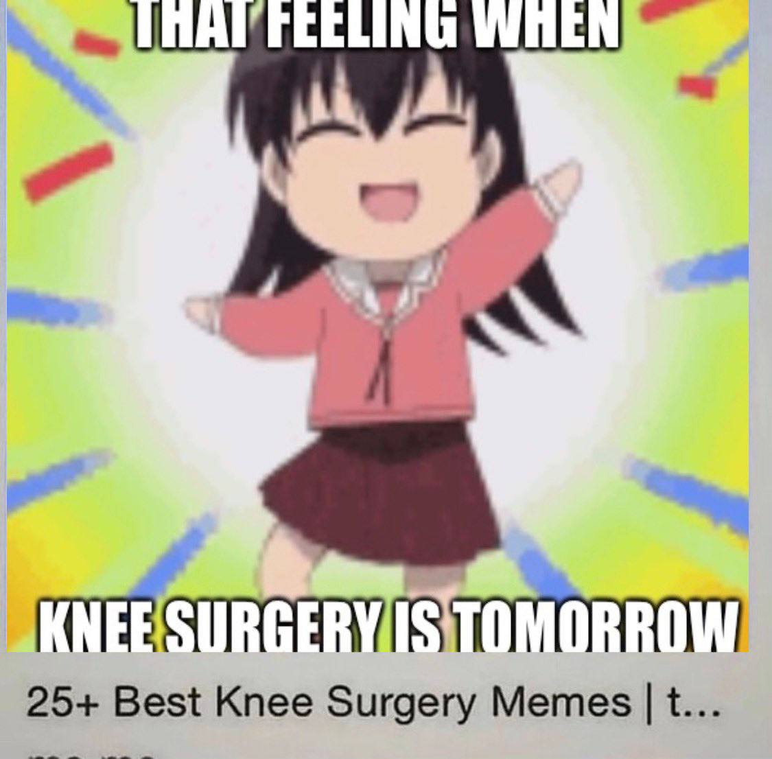 1 25+ Best Knee Surgery Memes