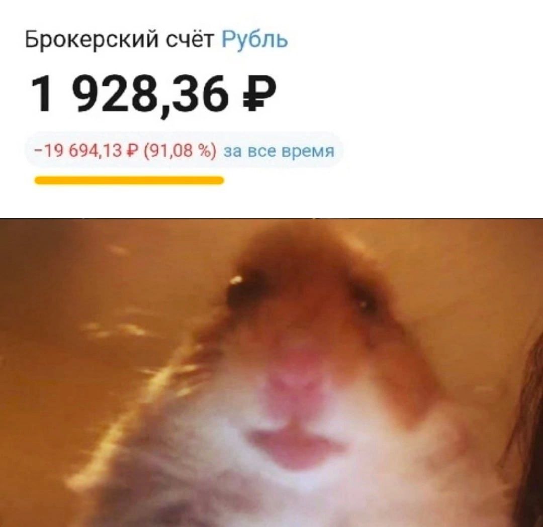 Брокерский счёт Рубль 1 928,36 -19 694,13 (91,08 за все время