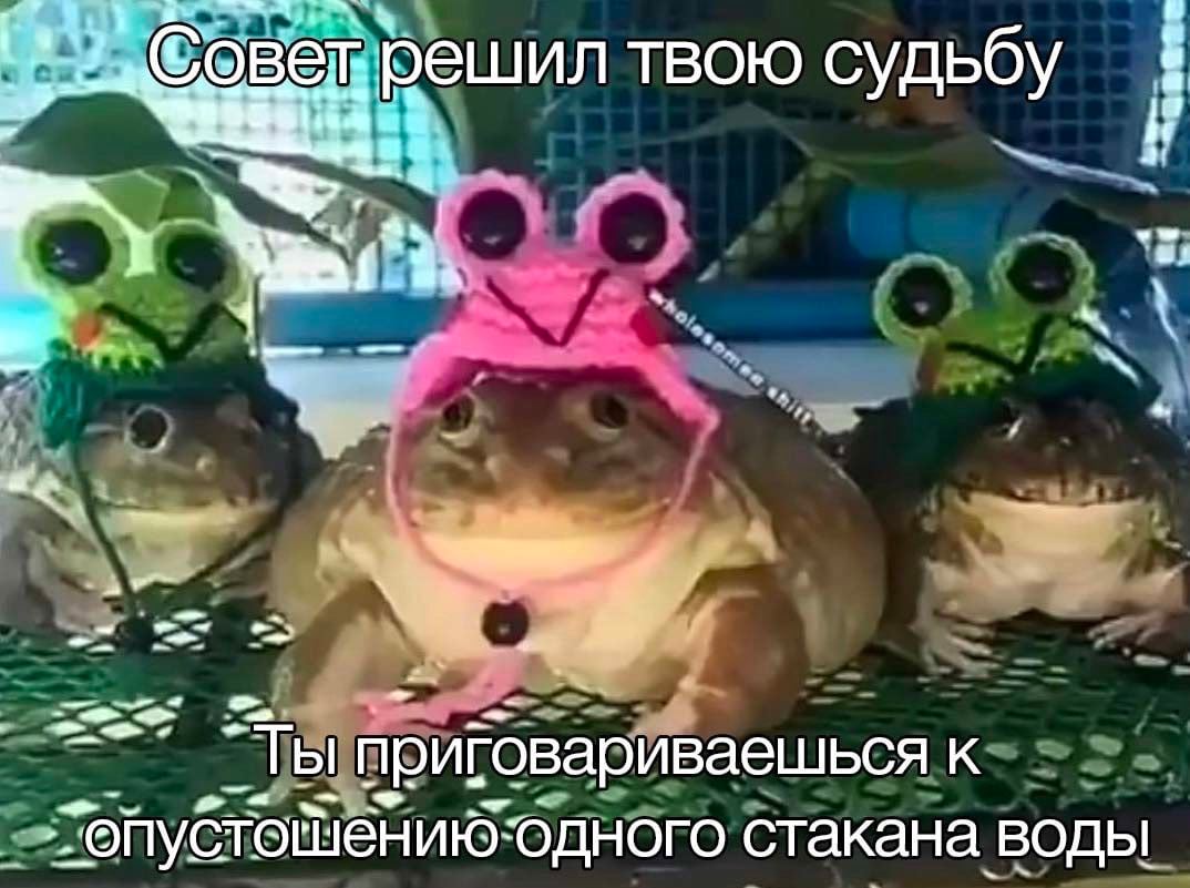 твою судьбу a 4 приговариваешься к одного стакана воды