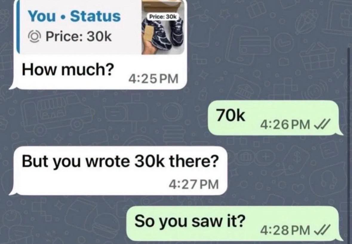 Уоц Price: How But you wrote there? it? So you saw It?