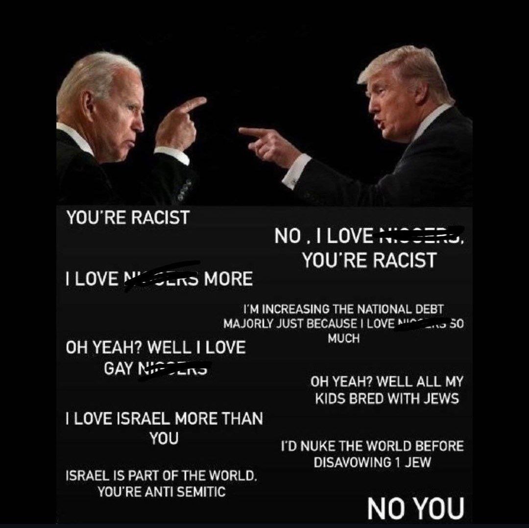 YOU'RE RACIST YOU'RE RACIST MORE INCREASING THE NATIONAL DEBT MAJORLY JUST BECAUSE LOVE 50 MUCH YEAH? WELL LOVE GAY YEAH? WELL ALL MY KIDS BRED WITH JEWS LOVE ISRAEL MORE THAN YOU NUKE THE WORLD BEFOR