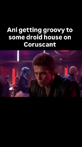 Ani getting groovy to some droid house on