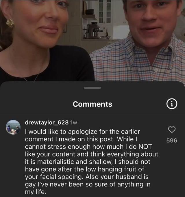 Comments i would like to apologize for the earlier comment made on this post. While 595 cannot stress enough how much NOT like your content and think everything about it is materialistic and shallow, 