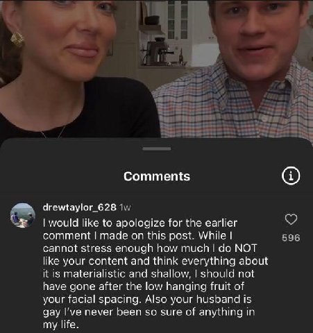 Comments i would like to apologize for the earlier comment made on this post. While 595 cannot stress enough how much NOT like your content and think everything about it is materialistic and shallow, 