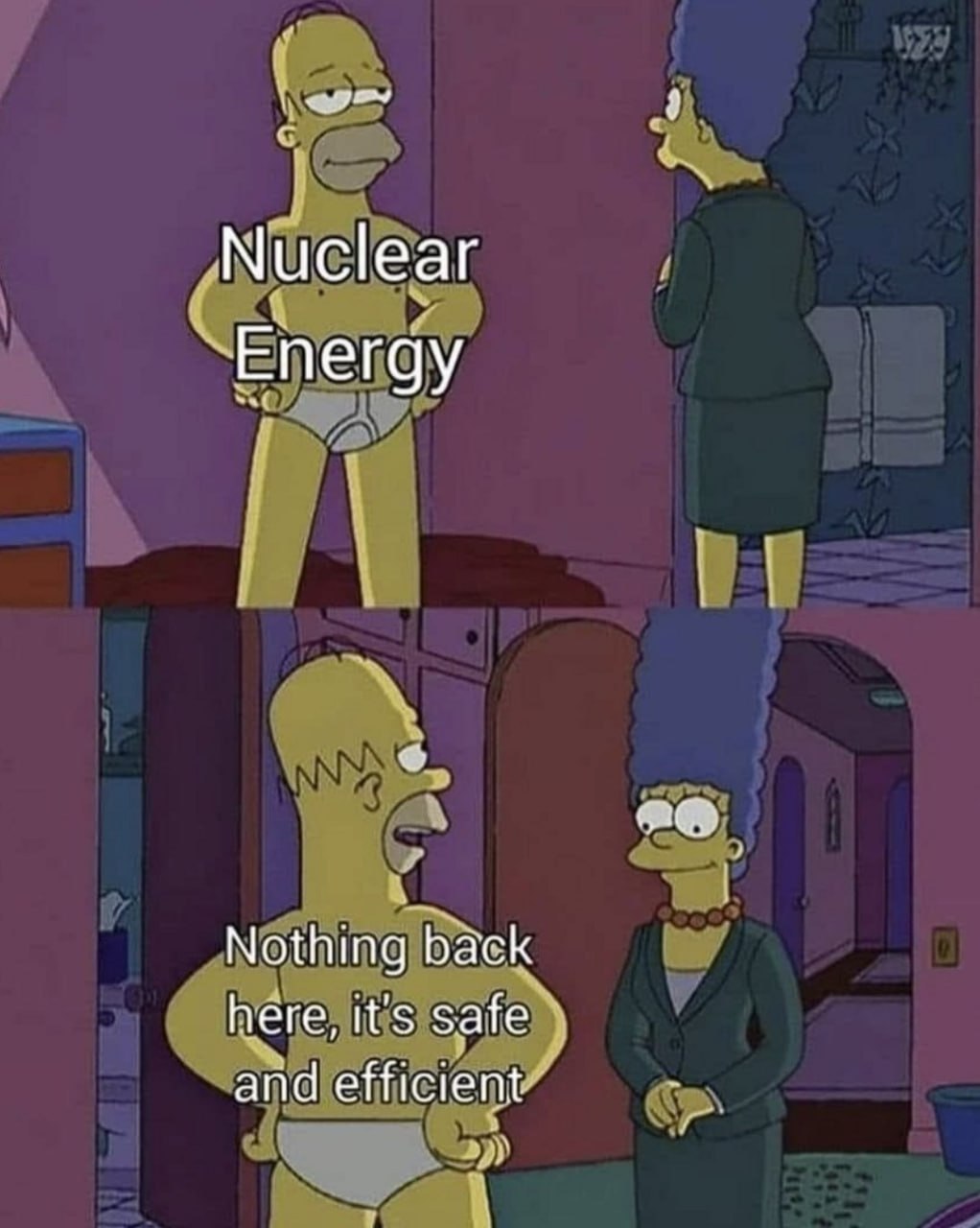 Nuclear Energy Nothing back here, it's safe and efficient