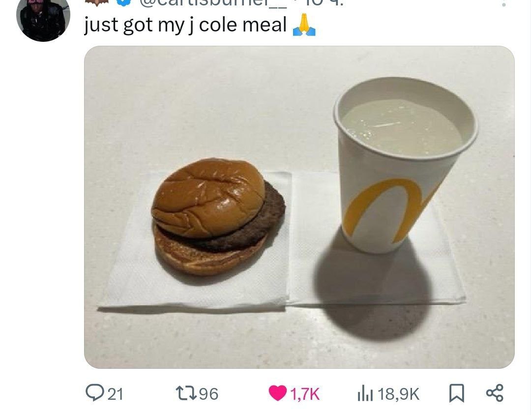 just got my cole meal On