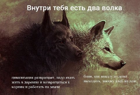 олка Внутри тебя есть два в a блин, как впадлу из дома цивилизация развращает, надо ехать жить в деревню и возвращаться к ВЫХОДИТЬ, закажу $леб на дом корням и работать на земле
