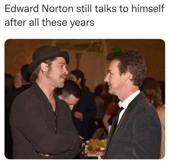 Edward Norton still talks to himself after all these years