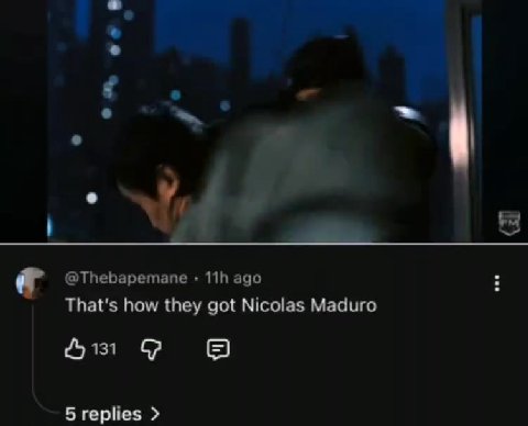 That's how they got Nicolas Maduro