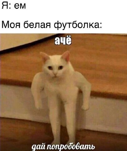 Я: Моя белая футболка aue дай попродовать
