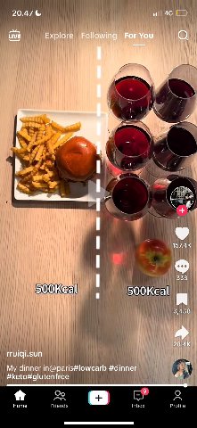 20.47 1 LIVE Explore it ral И 4 Я if 157.4К 338 500Кса| 3,438 rruiqi.sun My dinner in@paris#lowcarb #dinner #keto#glutenfree 4 о Home