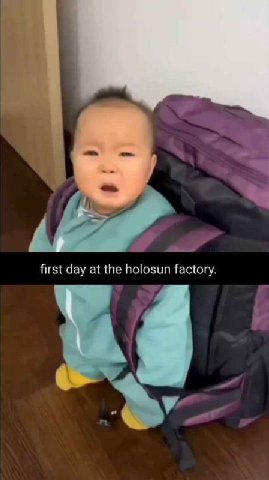 first day at the holosun factory