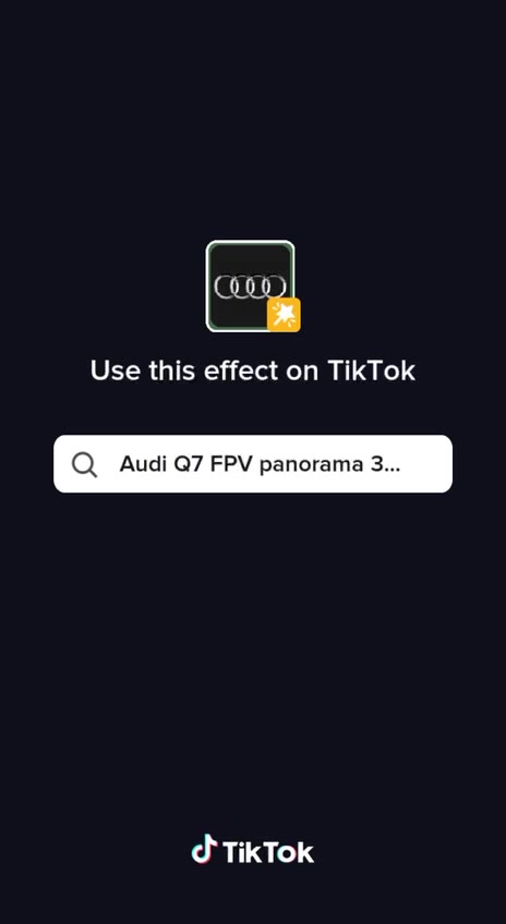 Use this effect on TikTok