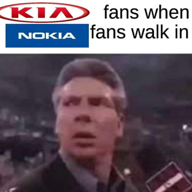 fans when walk in