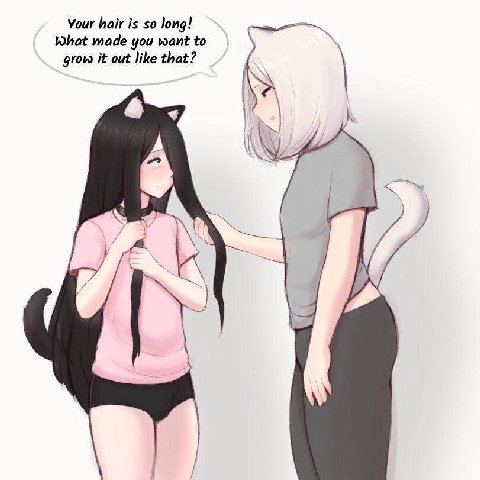 Your hair is so long! What made you want to grow it out like that? a у и